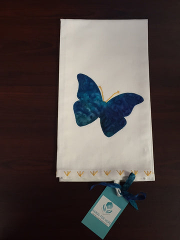 Tea Towel - Butterfly - Dark Blue