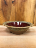 Red Pottery Cereal Bowl