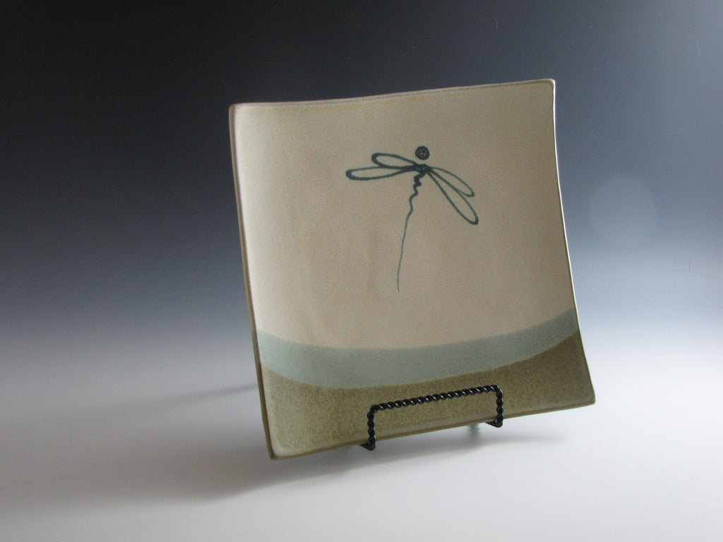 Dragonfly Square Plate Large